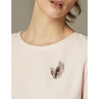 XSB286 - Elegant Purple Crystal Butterfly Brooch